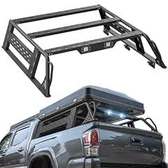 YZONA Tacoma Truck Bed Rack with LED Lights