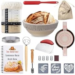 Sourdough Bread Starter Kit with Baking Supplies