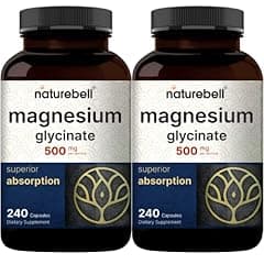 NatureBell Magnesium Glycinate 500mg, 480 Count