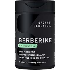 Sports Research Berberine Supplement with Organic Coconut Oil