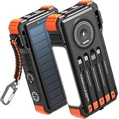 BLAVOR 20000mAh Solar Power Bank with Wireless Charger