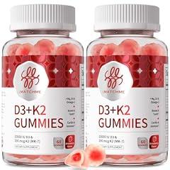 iMATCHME Vitamin D3 K2 Gummies, Sugar-Free Vegan