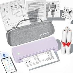 Gloryang Portable Wireless Thermal Printer, Purple