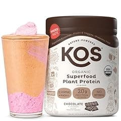 KOS Vegan Protein Powder, Chocolate USDA Organic