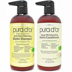 PURA D'OR Biotin Shampoo & Conditioner Set