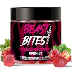 Beast Bites Creatine Monohydrate Gummies Strawberry