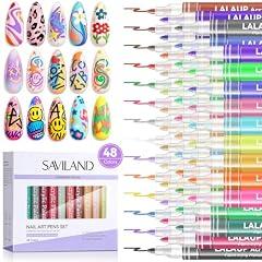 Saviland 3D Nail Art Pens Set