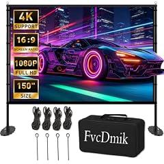 FvcDmik 150" Portable Projector Screen with Stand