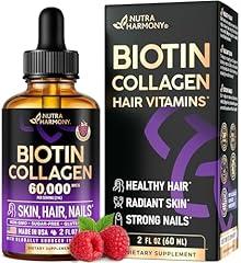 NUTRAHARMONY Liquid Biotin & Collagen Drops 60000 mcg