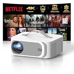 Lisowod 4K Smart Projector with WiFi 6