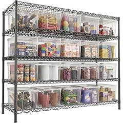 REIBII Heavy Duty Adjustable Metal Storage Shelves