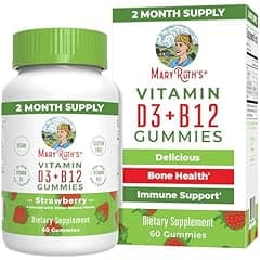 MaryRuth Organics Vegan Vitamin D3 + B12 Gummies