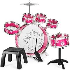 Kids Beginner Drum Kit - Pink