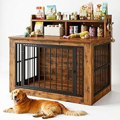 IRONCK Extra Large Wooden Dog Crate Furniture