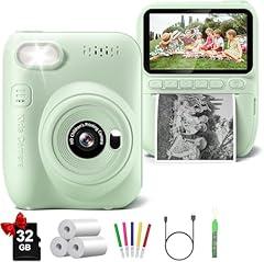 Gofunly Kids Instant Print Camera Green