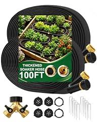 Bluepro Flat Soaker Hose, 100 ft Drip Irrigation