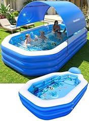 WaveHaven Ocean Inflatable Pool with Canopy
