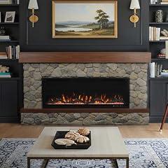 Country Living Brookstone Smart Electric Fireplace Mantel