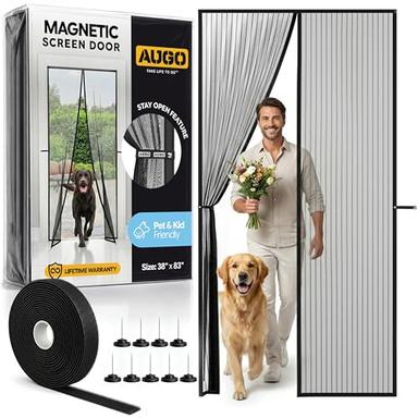 Magnetic screen doors