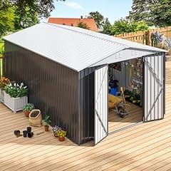 Polar Aurora Outdoor Metal Storage Shed