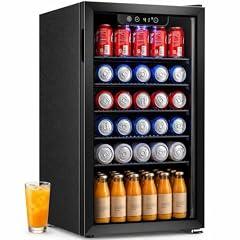 COWSAR Mini Fridge, 130 Can Beverage Refrigerator