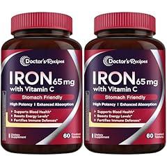 Doctor's Recipes Iron Supplement 65 mg with Vitamin C