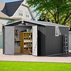 Benass Outdoor Metal Garden Shed