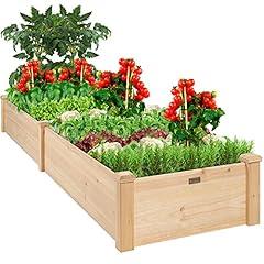 Outdoor Wooden Raised Garden Bed Planter