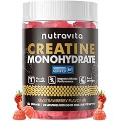 Nutravita Creatine Monohydrate Gummies Strawberry Flavor