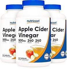 Nutricost Apple Cider Vinegar 500mg, 240 Vegetarian