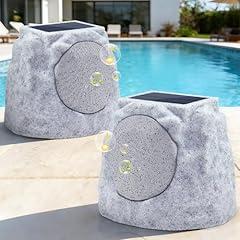 MIKK Outdoor Waterproof Rock Speakers with Lights