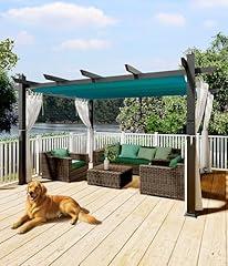 GarveeLife Aluminum Pergola with Canopy and Netting