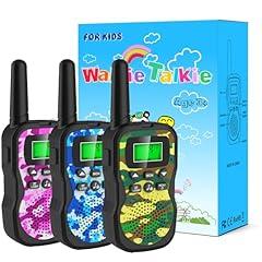 Huaker Kids Walkie Talkies 3 Pack