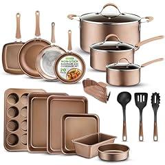 NutriChef 20-Piece Nonstick Cookware Set