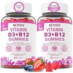 NEVISS Vegan Vitamin D3 and B12 Gummies