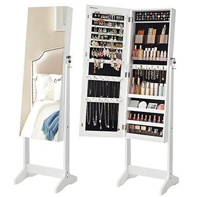 mirror with jewelry storage