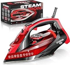 Utopia Home Steam Iron 1800W Black/Red
