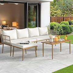 YITAHOME Outdoor Rattan Sectional Sofa Set