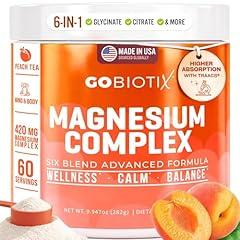 GOBIOTIX Magnesium Glycinate Powder - Peach Tea