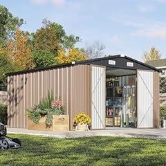 Aoxun Outdoor Storage Shed 10x12FT
