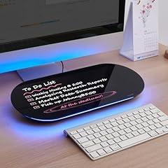 TSJ OFFICE Glass Desktop Whiteboard with Drawer