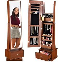 Best Choice Products Mirrored Jewelry Cabinet