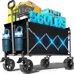 LIAPOTT Foldable All-Terrain Beach Wagon