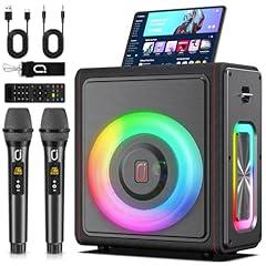PPMIC Portable Karaoke Machine with Wireless Mics