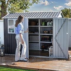 DWVO Metal Outdoor Storage Shed