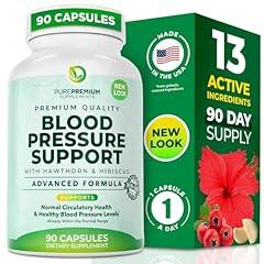 PurePremium Blood Pressure Support with Hawthorn Berry and Hibiscus