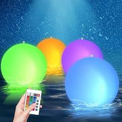 Bud K Solar Floating Pool Lights 4 Pack