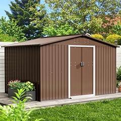 GarveeLife Outdoor Storage Shed 10x12 Ft