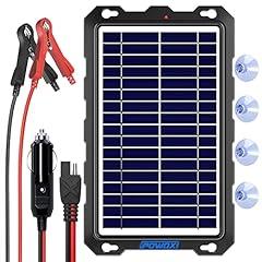 POWOXI 7.5W Solar Battery Trickle Charger Kit