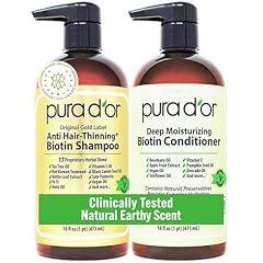 PURA D'OR Biotin Shampoo & Conditioner Set